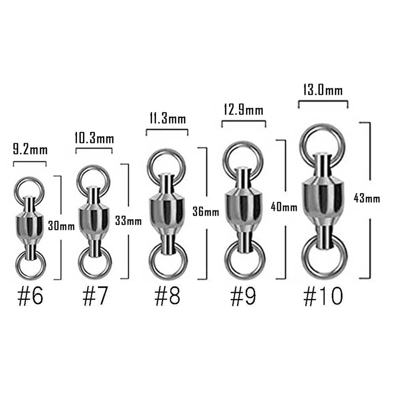 Provare Ball Bearing Swivels, Stainless Steel, 15 - 50 Pieces,