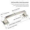 Amerdeco 10 Pack Brushed Satin Nickel 3.75 Inch(96mm) Hole Centers