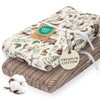 Pobibaby - 2 Pack Premium Changing Pad Cover - Ultra-Soft