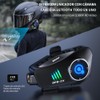BOBOJIIIER Auriculares Bluetooth para Motocicleta con Cámara 1080P HD, Bluetooth