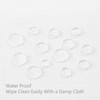 smiry Linen Table Cloth Rectangle 140x100 cm Wipe Clean Tablecloth