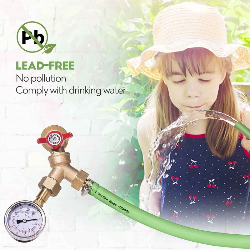 Litorange 1 PCS Lead-free Brass Body Backyard 2 Way Y