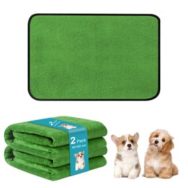 Washable Pee Pad, 2 Pack Reusable Training Mats for Dog Puppy, Quick Absorbent Leak-Proof Non-Slip Pet Mat for Floor, Home, Travel, Car - 60 x 45 cm / 23.6 x 17.7 inch