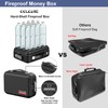 COLCASE Fireproof Money Box with Lock, Hard Case Cash Organizer