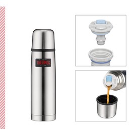 THERMOS Light & Compact 4019.205.035 Thermos Flask Dishwasher Safe for 12 Hours Cold 24 Hours