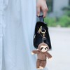 TOYANDONA Plush Sloth Keychain, Stuffed Animal Toy Keyring Soft Kawaii