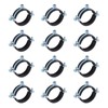 uxcell 12 Pcs Split Ring Pipe Hanger, 63mm/2.5inch Adjustable Pipe
