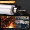 Piclafe 4 Inch Exhaust Muffler, 4" Inlet/Outlet 30" Overall Length