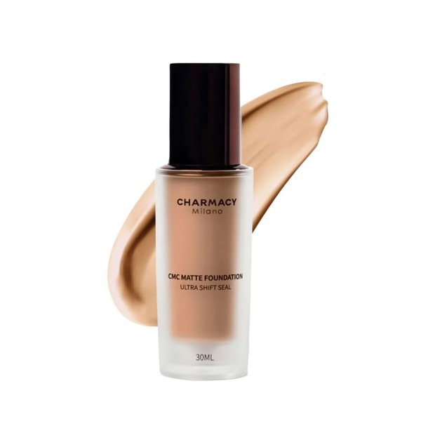 CHARMACY Matte Liquid Foundation, Waterproof, 24-hr wear, Sweat & Humidity