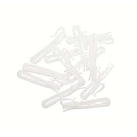 DUXUANT Curtain Hooks, 3 Inch Plastic Ratchet System, Adjustable Pinch Pleated Curtain, Drapery Pin Hook for Window Curtain, Door Curtain and Shower Curtain, 85 mm, Pack of 30