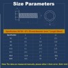 CONPHERON Flange Screws Flange Hex Bolts M8x25mm (Fully Threaded) High