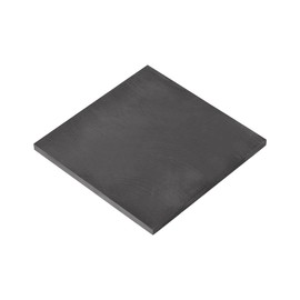 sourcing map Graphite Plate 50 mm x 50 mm x 2 mm Graphite Raw Block for Experimental Electrode Electrolysis Electroplating Black