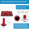 BESTCYC 1Box(50Pcs) 15mm Plastic Safety Eyes Screw-Lock Design Craft Eyes
