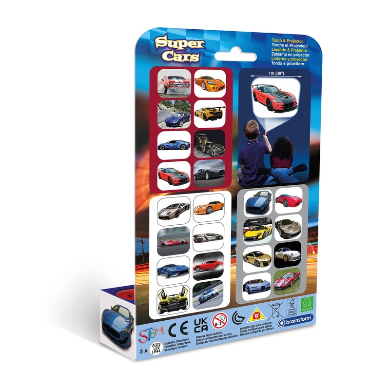 Brainstorm Toys Super Cars Torch and Projector