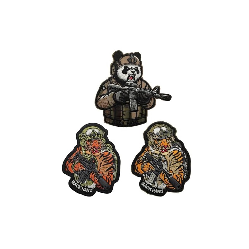 PHOENIX IKKI Funny Panda Tiger Tiger Tactical Military Airsoft Embroidered