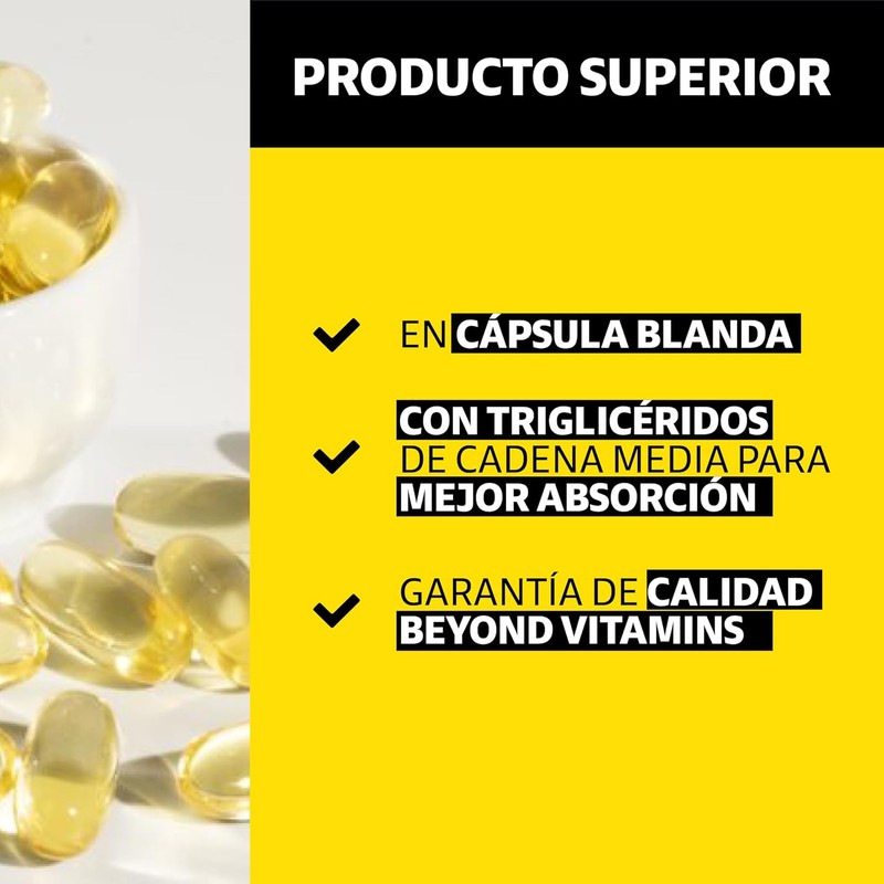 Beyond Vitamins Vitamin D3 + K2 with Extra Virgin MCT