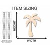 Unfinished Wood Palm Tree Shape Beach Tropical Craft up to