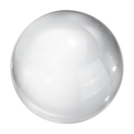 uxcell 90mm/3.5" Crystal Sphere Ball Glass Solid Decorative Sphere Crystal Ball Prop Ornament for Feng Shui Divination Fortune Telling Tabletop Fountain Decoration, Clear