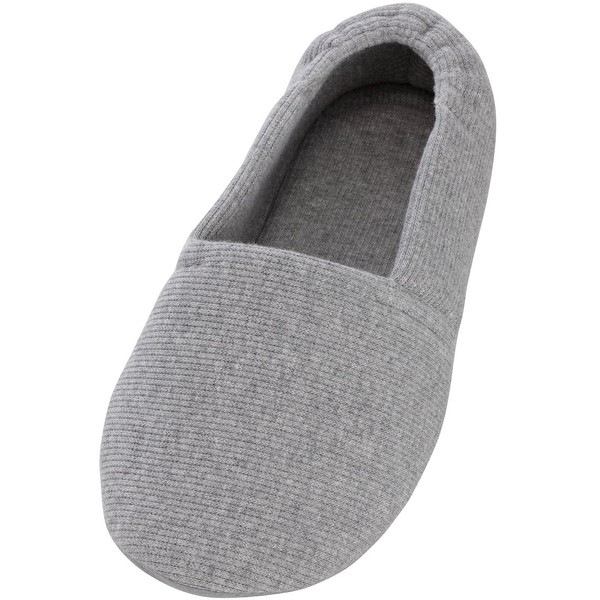 Tokutake Sangyo Ayumi Espadwide Indoor Care Shoes, Gray, 3L Size (10.4 - 10.8 inches (26.5 - 27.5 cm), Foot Circumference: 5E Equivalent, Both Feet