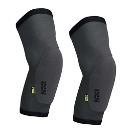 IXS Flow Light Knee Guard Grey - Lightweight Breathable MTB Knee Pads - Size XS - Colour Grey