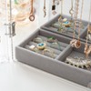 Lolalet Necklace Holder Organizer, Acrylic Jewelry Organizer with 24 Hooks,