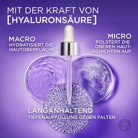 L'Oréal Paris Plumping Mini Serum for Women: for Wrinkle Reduction & Youthful and Plumper Looking Skin with [1.5% Hyaluronic Acid], Revitalift Filler, 1 x 15 ml
