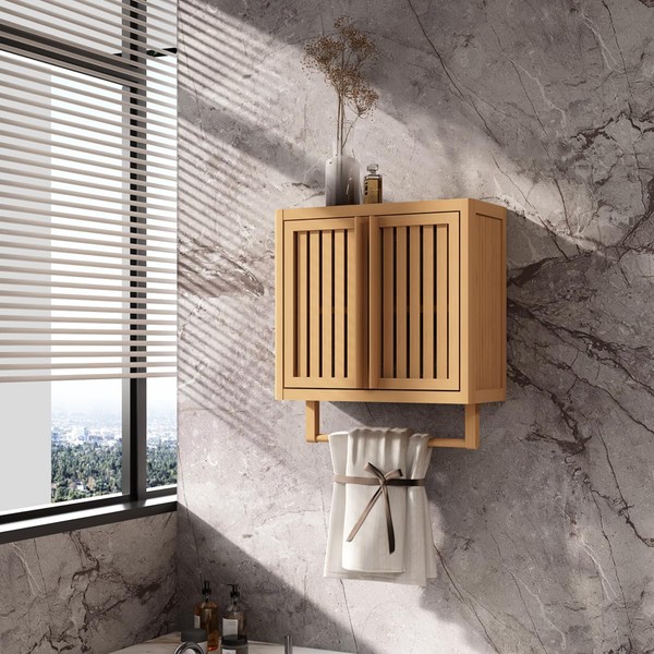 YLIEHS Stylish Wall-Mounted Bathroom Cabinet for Smart Storage, Durable Design,