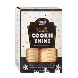 Trader Joe's 4 🤎 Boxes Trader Joe's Vanilla Cookie Thins 9oz Each Box