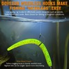 Dovesun 30PCS Weedless Hooks Wacky Rig Hooks Worm Fishing Hooks