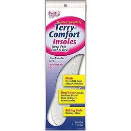 Pedifix (a) Sockless Insoles W/Terry Comfort One Size Fits Most Pr