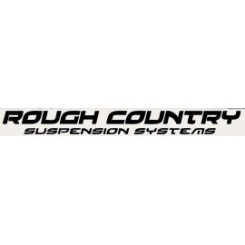 Rough Country Suspension Systems 36" x 4" Decal Banner Matt Black