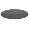 36in Round Shape Gary Barbecue Mat Oil Resistant BBQ Floor