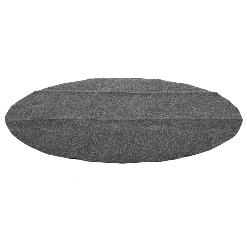 36in Round Shape Gary Barbecue Mat Oil Resistant BBQ Floor