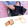 Crystal Coach Whistle Key Chain Cute Rhinestone Key Chain Shiny