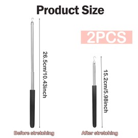 QACUU 2PCS Bracelet Helper Tool for One-Handed Use C Easy Bracelet Fasteners Device for Women, Seniors and Arthritis Hands, Handy Jewellery Clasp Aid for Daily Accessories