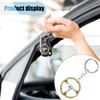 LHDOS Auto Parts Steering Wheel Shape Key Chain, 3D Metal
