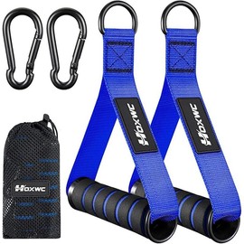 Cable Handles Gym Equipment, Heavy Duty Resistance Band Handles, Replacement Exercise Handles for Cable Machine, Pulley System, Strength Trainer, Pull Down Workout, Home Gym Cable Attachments - Color: Blue, Style Name: New-Comfortable