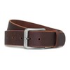 Nickel Smart Roan Mountain Brown Leather Belt - 40"