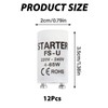 12Pcs Fluorescent Light Starter, 4-65W Starter for Fluorescent Light, 220-240V