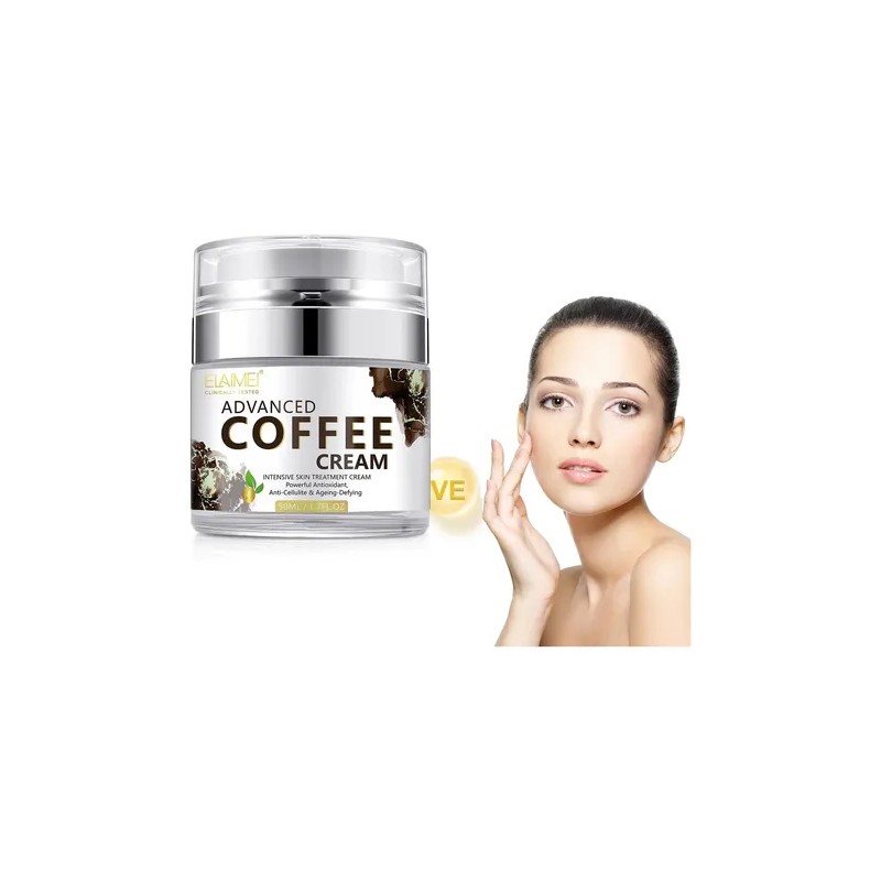 Crema Facial Extracto Natural Café Antioxidante Aclarante