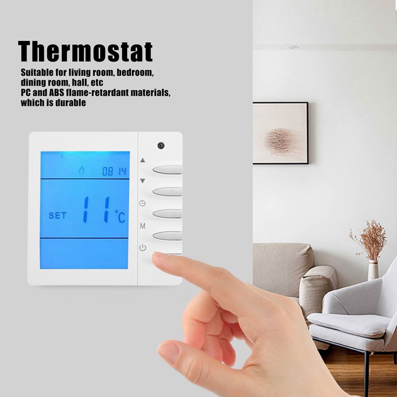 LCD NTC Thermostat Intelligent Water Heating Temperature Controller 5℃35℃ AC220V
