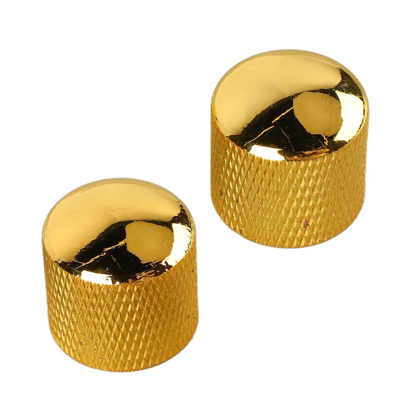 4Pcs Guitar Knob Metal Volume Tone Dome Control Knob Musical