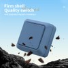 Blue 86mm 10A 250V 1 Way Toggle Switch Mechanical Wall