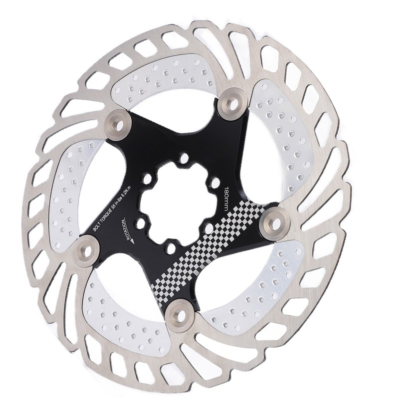 Disc Brake Rotor Black CNC Engraving Milling Anodized Marking Bike