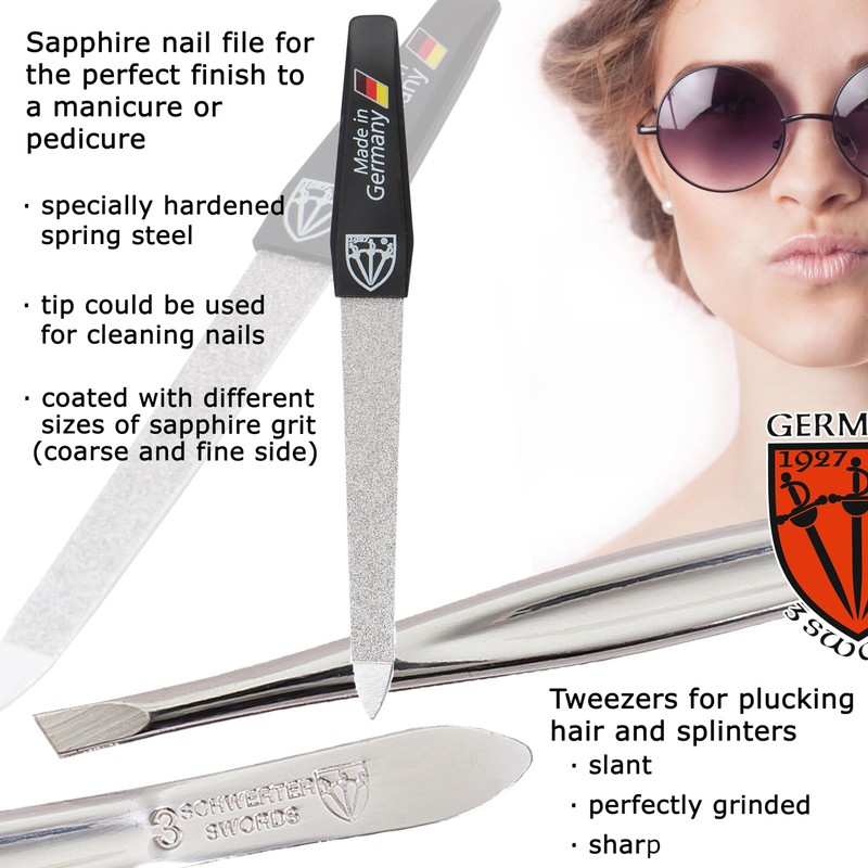 3 Swords Germany - manicure set with toe nail clipper,