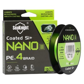 SeaKnight Nano II Series Braided Fishing Line 100m/300m 4 Strands PE Multifilament Line Freshwater Sea Water Fishing 7-15lb