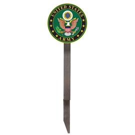 U.S. Army Flag Holder Grave Marker with 8x12" American Flag