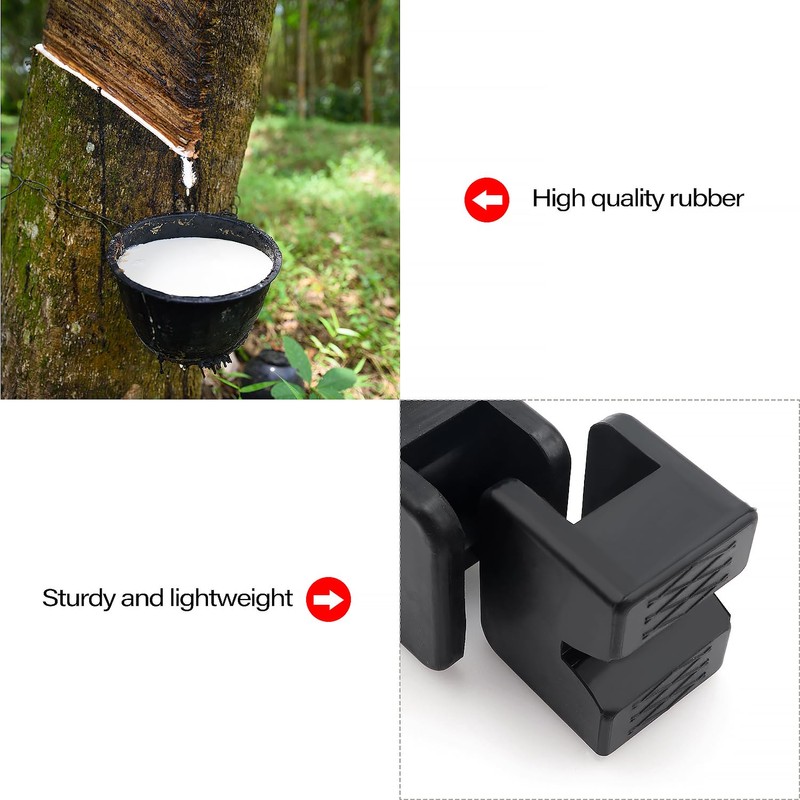 YIXISI 4 PCS Rubber Jack Pad Adapter for Jack Stand,