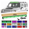 PUNKZZ Barra Torreta Estrobo Codigo Leds Cob Policia 35 PuLG