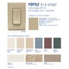 Leviton One-Gang Screwless Snap-On Wallplate, REWP1-CA, Café Latte